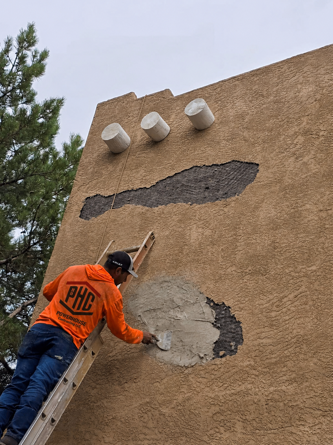 Stucco Repair.